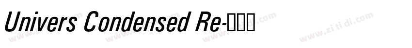 Univers Condensed Re字体转换